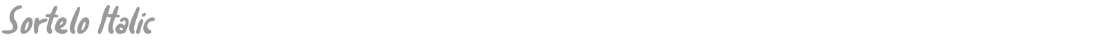 Sortelo font preview